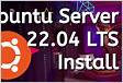 Ubuntu 18.04 LTS Install Server Worl
